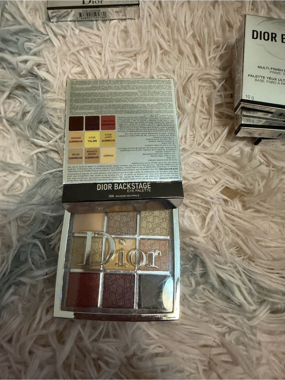 Dior Backstage Eyeshadow Palette — Bronze, Gold, Brown, Burgundy